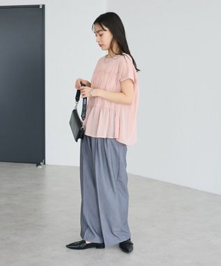 CRAFT STANDARD BOUTIQUE タックイージーワイドパンツ Gray Mixture