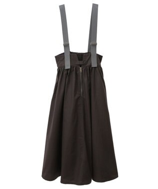 Green Parks ・ＤＯＵＢＬＥ　ＦＬＡＧＳサスペンダーミリタリースカート Charcoal Gray