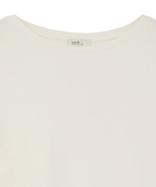 earth music&ecology 【吸湿発熱】あったかフェミニンインナー（チュールヘム） Off White