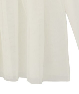 earth music&ecology 【吸湿発熱】あったかフェミニンインナー（チュールヘム） Off White