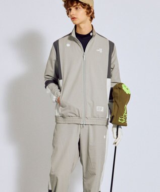 PW CIRCULUS 【ストレッチ素材】【MEN】トラックジャケット ゴルフ グレー系