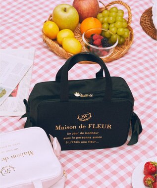 Maison de FLEUR 【保冷機能付き】サテンサイドリボン保冷バッグ