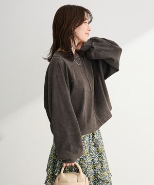 Green Parks ウ゛ィンテージ加工ドルマンカットプルオーバー Charcoal Gray