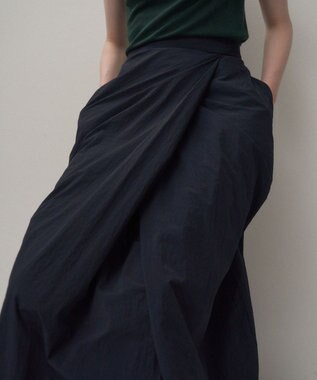 ATON HAND DYED NYLON | ラップスカート GRAY