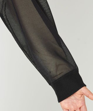 NAVE 【Nave・洗える】シアーニット パーカー ブラック系