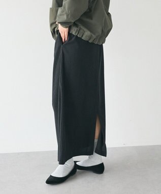 CRAFT STANDARD BOUTIQUE カットコーデュロイタイトスカート Black