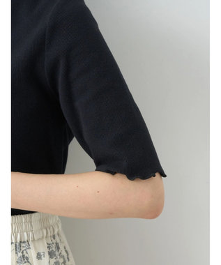 earth music&ecology メロ－リブプルオーバー Black