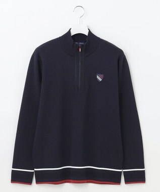 23区GOLF 【MEN】ハーフジップ ニットソー ネイビー系
