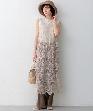 23区 ペーパーブレード エッジアップ ハット ダークブラウン系