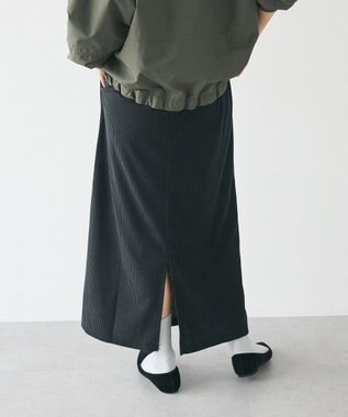 CRAFT STANDARD BOUTIQUE カットコーデュロイタイトスカート Black