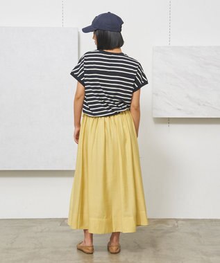 J.PRESS YORK STREET 【WOMEN】シアーフレアギャザー スカート イエロー系