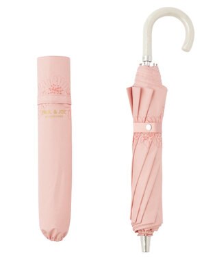 MOONBAT PAUL & JOE 晴雨兼用日傘 折りたたみ傘 コスメパラソル 一級遮光 遮熱 UV ピーチ