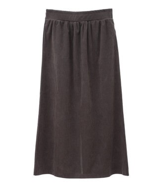 CRAFT STANDARD BOUTIQUE カットコーデュロイタイトスカート Charcoal Gray