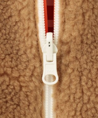 PW CIRCULUS 【WOMEN】【撥水/防風】リバーシブル ボア ジップアップ ブルゾン ベージュ×オレンジ