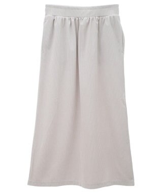 CRAFT STANDARD BOUTIQUE カットコーデュロイタイトスカート Gray Beige