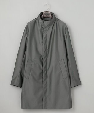 GOTAIRIKU 【防水/軽量/シワになりにくい】ラスタードビーメモリーラミネーションコート_スタンドカラー(24年モデル) グレー系8