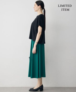 ICB 【先行予約・WEB限定】マットスキューバ フレアスカート エメラルド