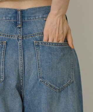 AMERICAN HOLIC 【接触冷感】ワイドデニム Light Indigo