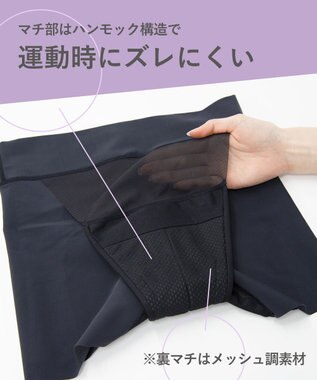 CW-X 【WOMEN】　3D 吸水サニタリーショーツ　【動きに対応してモレに強い】　スポーツ専用　はきこみ丈ふつう　/ワコール　HSY210 ブラック