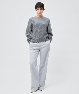 BEIGE， 【L-size】CORBY / ウエストゴムワイドパンツ Sax