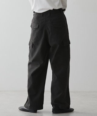 AMERICAN HOLIC 綿スラブカーゴパンツ Black