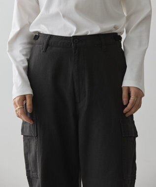 AMERICAN HOLIC 綿スラブカーゴパンツ Black