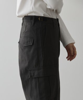AMERICAN HOLIC 綿スラブカーゴパンツ Black