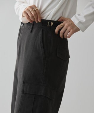 AMERICAN HOLIC 綿スラブカーゴパンツ Black
