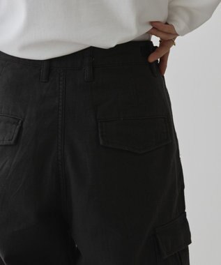 AMERICAN HOLIC 綿スラブカーゴパンツ Black