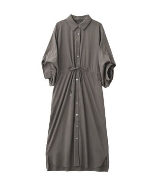 YECCA VECCA UVカット2way袖バルーンワンピース Charcoal Gray