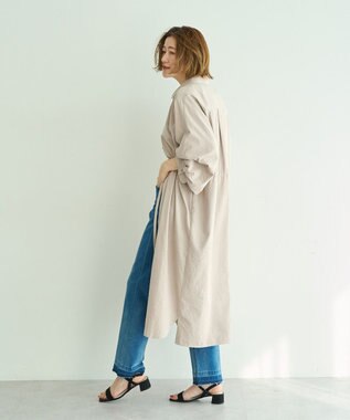YECCA VECCA UVカット2way袖バルーンワンピース Light Beige
