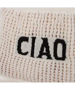 UNBILLION カシュカシュ cachecache / メッセージラメニット2wayバッグ ホワイト