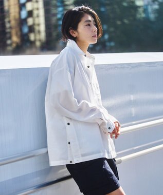 JOSEPH ABBOUD MOUNTAIN 【テーム ヤルヴィモチーフ・サスティナブル・オーガニック】オーガニックブロードシャツ ホワイト系