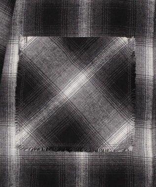 WEGO チェックBIGネルシャツ ブラック