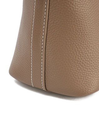 style code 【PADMA/パドマ】 キーチャーム付 本革ハンドバッグ トープ