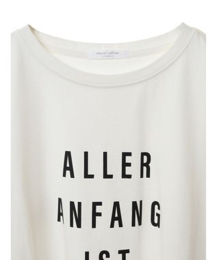 Green Parks インド綿 BIGサイズブロックロゴ半袖プルオーバー Off White