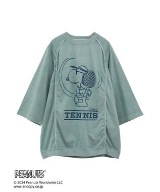 CRAFT STANDARD BOUTIQUE 【ユニセックス】PEANUTS/スヌーピー 切り替えTシャツ Blue