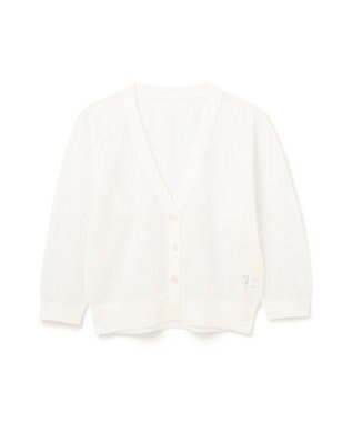GRACE CONTINENTAL メッシュニットカーディガン ホワイト