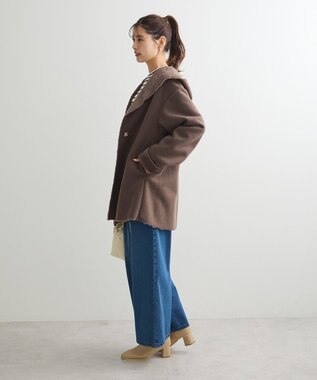 Green Parks フーディガウンコート Mocha