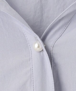 ANY SIS 【洗える】フーディ シャツ ライトブルー