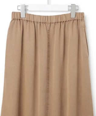 23区 L 【SLOW/一部店舗限定】ガーメントツイル セミフレア スカート ベージュ系