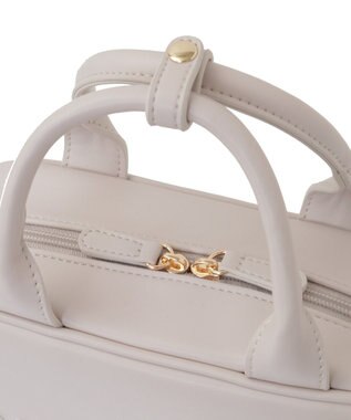 Maison de FLEUR ポーチ付き2Wayボストンバッグ Grayish Pink