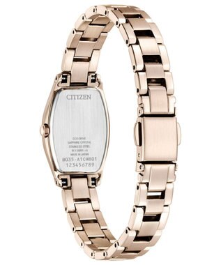 CITIZEN 【電池交換不要】サクラカラーのトノー型ウオッチ サクラ色