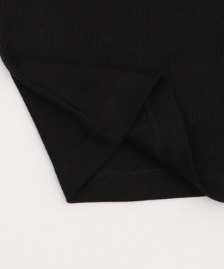 WEGO グラフィックリブタンクトップ ブラック