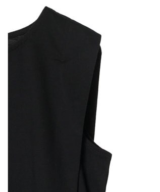 CRAFT STANDARD BOUTIQUE 肩タックノースリーブプルオーバー Black