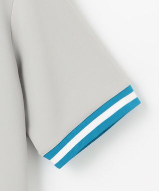 23区GOLF 【23Fondation】【吸水速乾/UVケア】ライトダンボール モックネック ライトグレー系