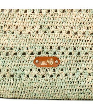 IBIZA ラフィア　2WAYバッグ エメラルドグリーン