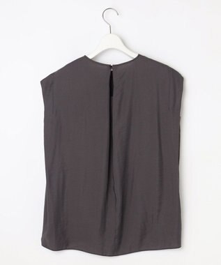 自由区 S 【セットアップ対応・接触冷感・UVケア・洗える】エアリーツイルノースリーブ ブラウス バーント