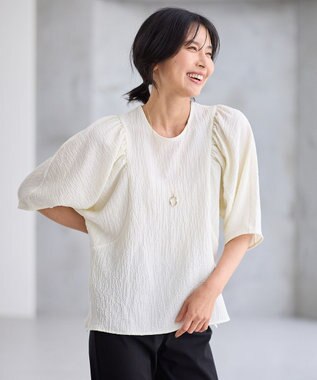 ANY ボリュームショルダーふくれプルオーバー エクリュ