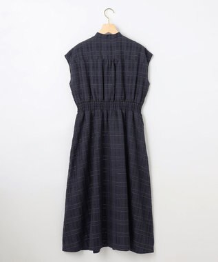 組曲 S ラメシアーチェック ワンピース ネイビー系3